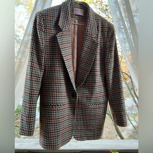Preppy vintage wool fall blazer!